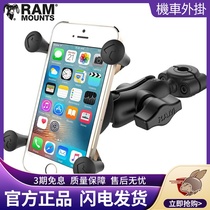 RAM US motorcycle VESPA rearview mirror car headrests universal mobile phone fixed bracket iphone7 available