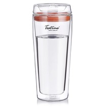  ttime special offer can cover drinking coffee cup Double-layer glass thermal insulation water cup Fashion accompanying cup