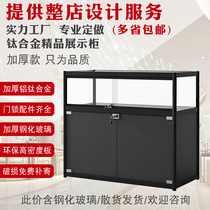 Boutique counter jewelry display cabinet glass cabinet jewelry glass shelf hand cabinet jewelry counter display cabinet