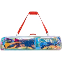 FRENZEL flange left free diving long footed webbed chameleon transparent waterproof light equipped with foot webbing bag
