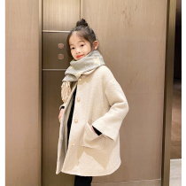 MIKA 2020 winter dress new Korean version CUHK girls temperament Albarca single-sided cashmere clip cotton coat