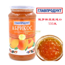 Baking Raw Material Bread Mate Fresh Sweet Apricot Yellow Almond Bottled Fruit Jam West Point Material Russia Imports