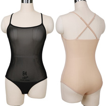 Belly dance 2020 spring and summer new mesh gauze back bottomboard vest inner top sling belt waist protection belly