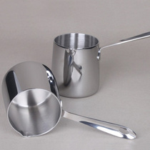 370ml18 10 stainless steel milk pot Hot coffee milk melting chocolate macaron boiling syrup pull flower cup