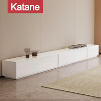 Italian Minimalist White TV Cabinet Tea Table Composition Living Room Size Family Modern Minima Baking Varnish Landing Cabinet Nordic