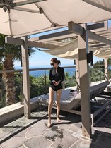 DK professional swimsuit female 2021 new sexy jumpsuit conservative thin Belly Belly Belly long sleeve soak hot spring swimsuit summer