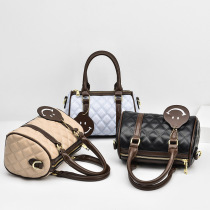 Hong Kong handbag 2022 spring and summer new texture foreign air pillow bag fashion Boston bag Single shoulder inclined satchel women