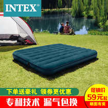 intex outdoor portable inflatable bed household inflatable mattress double folding tent air cushion bed single lunch break mat
