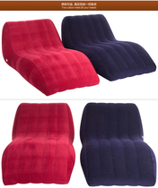 Enlarged extended lazy sofa S-type flocking inflatable sofa sofa sofa sofa sofa inflatable recliner chair