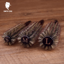  Hair salon professional bristle curly long hair comb Womens household rolling comb straight hair inner buckle pear flower cylinder heated wooden man