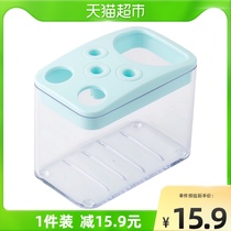 Tea Flower Toothbrush Shelve Teeth Toothpaste Home Toilet Containing Shelf Lovers double Toothbrush Rack Swing Table