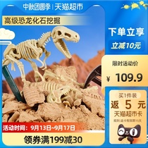 Cretaceous dinosaur fossil excavation set Primary School archaeological children hand diy assembly skeleton toy gift 1 box