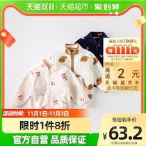 () David Bella 2022 autumn new childrens clothing childrens polar fleece jacket girls boys baby clothes