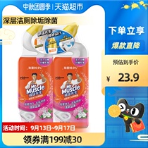 Mr. Wei Mang deep toilet cleaning gel on the flowers 750gX2 toilet cleaning toilet toilet toilet descaling sterilization