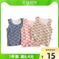 kmi children warm vest with autumn winter male and female pangolin plus suede underlingerie derdown fever harnesses