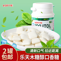 South Korea imported food Lotte Xylitol Chewing Gum 52g men and women breath fresh chewing gum fruit snacks Snacks
