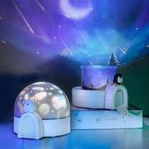 Music Box Music Box Girls creative birthday gift children little girl girl New Year sound Moon star projection lamp