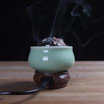 Home bedroom plug-in timing temperature control power off Ceramic electronic aromatherapy stove Essential oil wood sandalwood agarwood powder