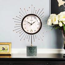 Clock clock living room ornaments TV cabinet porch decoration home Nordic creative fashion modern light luxury desktop clock