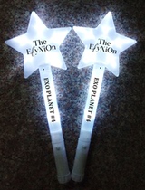 EXO concert white support glow stick five-pointed star flash stick advertising gift LOGO custom custom