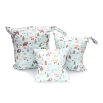 SGS certified large and small three sets of cartoon printed diaper bag urine pants cashier bag suitable for overseas e-commerce