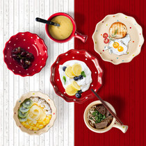 Polo point Bowl Nordic plate Japanese dishes minimalist couple ceramic tableware set home cute and beautiful dishes