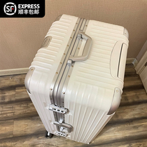 Large capacity luggage sturdy and durable thick aluminum frame password trolley case male suitcase female check 28 inch