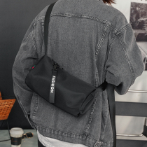 New Tide Card Casual Mens Single Shoulder Bag Han Version Tide Sports Skew Satchel Fashion Youth Cylinder Bag Mens Bag