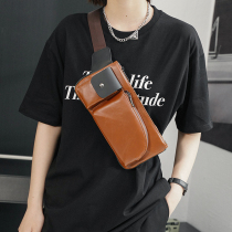 New Fashion Retro Small Chest Bag Purse Han Edition Mens Bag Trendy Satchel Sport Small Bag Single Shoulder Bag Tide Pack