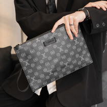 New Business Casual Plaid Hand Grab Bag Han Edition Mens Bag Trend Hands Catch Letter Enveloping IPAD Bag Tide Pack Bag