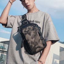 Camouflak Chest Bag Casual Purse Wave Mens Bag Sports Single Shoulder Bag Business Backpack New Rear Backpack Han Edition Mens Bag