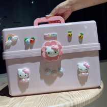 Children's hair accessories storage box large capacity hairpin rubber band baby head rope jewelry girl hairpin jewelry multi-layer box