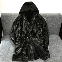 Worth having Japan Nishikawa cowhide soft pure vegetable tanned small tire cowhide three-dimensional cut hooded coat