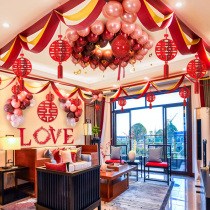 Wedding living room decoration flower set wedding wedding room layout womens bedroom room New House wedding supplies