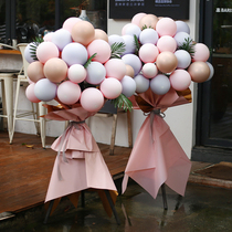 Net red opening balloon flower basket shop entrance atmosphere scene layout party store celebration anniversary event decoration