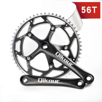 52T56T tooth plate crank set aluminum alloy folding car road car dead speed car tooth plate square hole