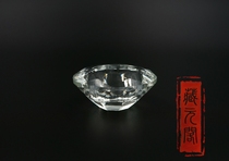 Buddhist supplies High transparency Crystal Glass Diamond Lamp holder for Lamps Ghee lamp Diamond Lamp Holder Lamp holder
