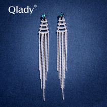 Stars Streaming Sueared Women 2021 New Tide Earrings South Korea Temperament Web Red Superior Atmospheric Long earrings