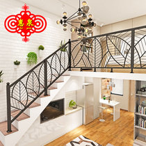 Wrought iron stair handrail Nordic modern attic railing Partition fence Bay window fence Balcony fence Indoor household