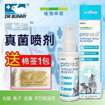  Rabbit Dr. Fungi Elimination Mites Fungus Hamster Rabbit Dragon Cat Guinea Pigs Universal 60ml Send Cotton Bud