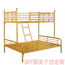Dormitory bed iron bed a bunk bed as well as pillow double hob upper and lower two layers bunk bed steel loft bunk bed