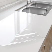 Kitchen table surface film stove high temperature resistant waterproof wall stickers self-adhesive furniture desktop transparent protective film Oil-proof sticker