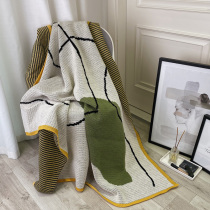 Nordic summer thin office nap blanket cover leg shawl small blanket blanket air conditioning quilt sofa blanket blanket