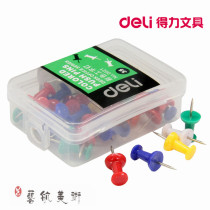 deli stationery deli 0021 color I-shaped nail cork board message board push nail creative pushpin