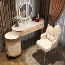 Nordic light luxury dressing table bedroom modern simple storage integrated ins style new minimalist makeup table small apartment