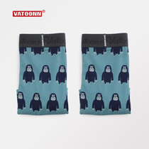 Couple underwear mens boxer womens triangle cotton breathable printing middle waist youth couple set Blue orangutan