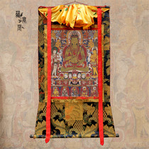 Tibetan Tantric Tibetan Thangka hanging paintings mineral pigments Buddha statues are not empty Tulagang old Thangka decoration can be traced gold