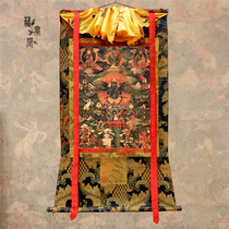 Treasure Cabinet Tibetan style old Thangka painting hanging Dapeng bird Dapeng golden-winged Tibetan tantric Buddha statue Bodhisattva statue