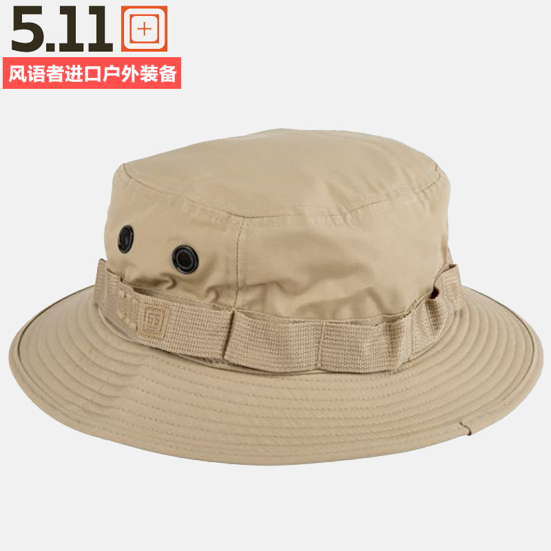 United States 5.11 Outdoor Fisherman Hat Camouflage Benny Hat Tactical Hat Mens and Womens Shade Summer 89422 Roundside Hat