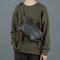 Street Trend Mens Single Shoulder Diagonal Satchel Casual Oxford Cloth Backpack Fashion Multifunction Chest Bag Waterproof Sports Riding Bag